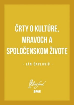 Črty o kultúre, mravoch a spoločenskom živote