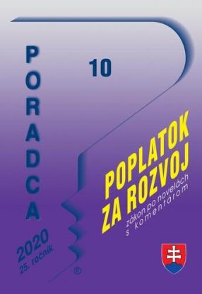 Poradca 10/2020 – Zákon o miestnom poplatku za rozvoj s komentárom