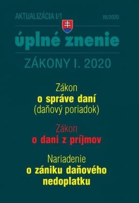Aktualizácia I/1 2020 - Daňový poriadok, ZDP, Nariadenie o zániku daňového nedoplatku
