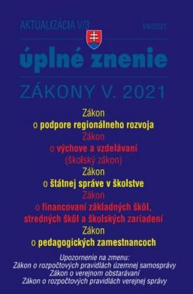 Aktualizácia 2021 V/3 - štátna služba