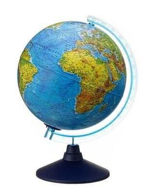 Alaysky's 25 cm RELIEF Cable - Free Globe Physical / Political with Led (SK)