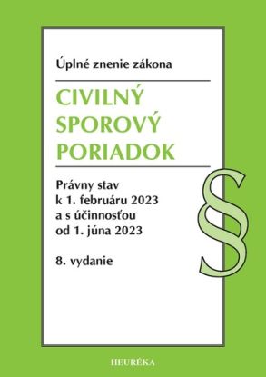 Civilný sporový poriadok. Úzz, 8. vydanie 2023