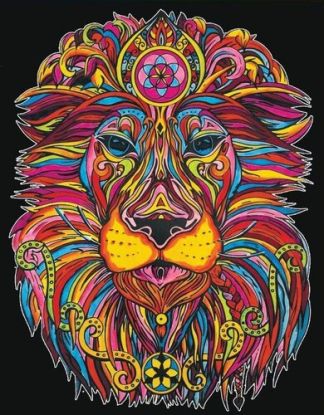Colorvelvet zamatový obrázok Lev veľký