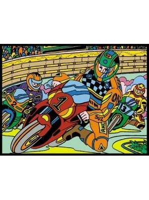 Colorvelvet zamatový obrázok Motocykel A4