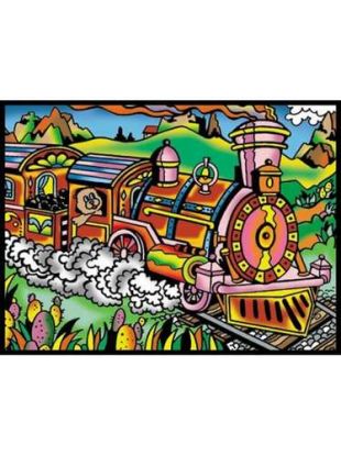 Colorvelvet zamatový obrázok Vlak A4