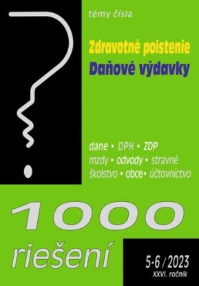 1000 riešení č. 5-6 - Zdravotné poistenie - novela