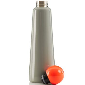 Termo fľaša LUND LONDON Skittle Bottle Jumbo 750ml Light Grey & Coral