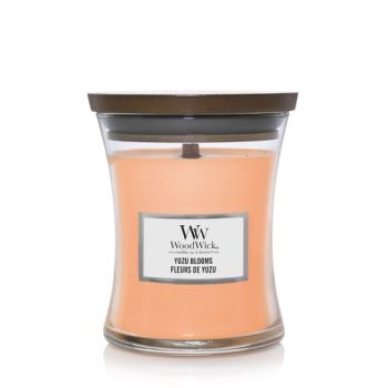 WoodWick sviečka stredná Yuzu Blooms