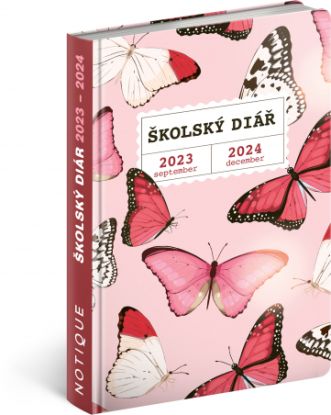 Školský diár Motýliky (september 2023 – december 2024), 9,8x14,5cm