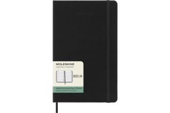 Diár MOLESKINE 18m 2023-2024 horizontálny týždenný čierny L
