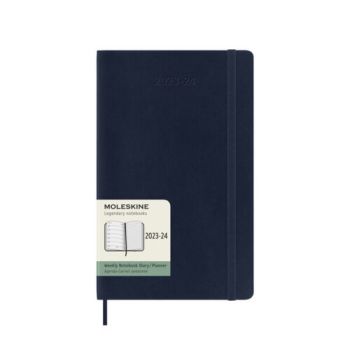 Diár MOLESKINE 18m 2023-2024 týždenný mäkký modrý L