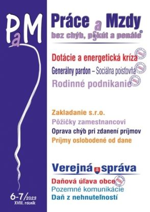 PaM 6-7 / 2023 - Dotácie v čase energetickej krízy