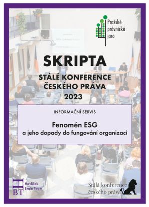 Skripta SKČP: Fenomén ESG a jeho dopady do fungování organizací