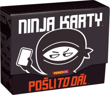 Hra Ninja karty: Pošli to ďalej Mindok (hra v češtine)