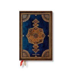 18 mesačný Diár Paperblanks 2023/24 Safavid Indigo Mini HOR