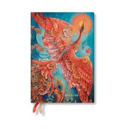 18 mesačný Diár Paperblanks 2023/24 Firebird Midi HOR