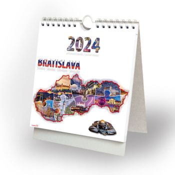 Pohľadnicový kalendár Bratislava 2024