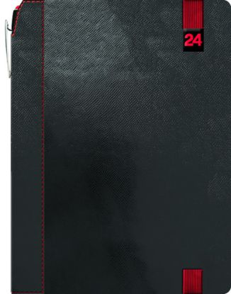 Týždenný diár ELASTIK - červený 2024