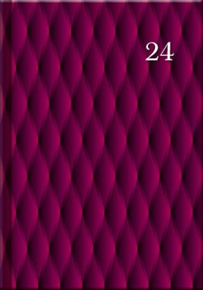 Denný diár PRINT Burgundy 2024