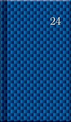 Mini diár PRINT Blue 2024