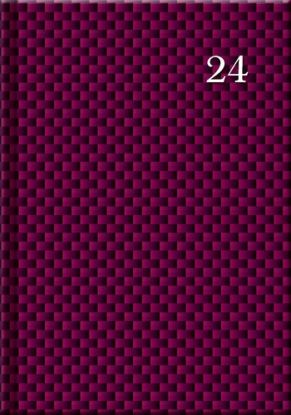 Pracovný diár PRINT Burgundy 2024