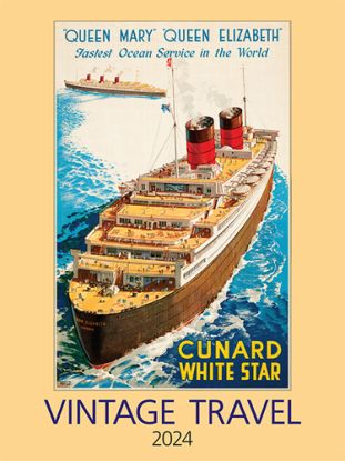 Nástenný kalendár Vintage travel 2024