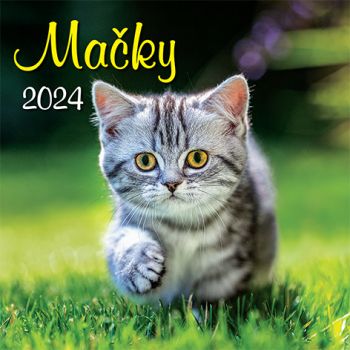 Nástenný kalendár Mačky 2024