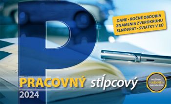 Stolový kalendár Pracovný kalendár stĺpcový 2024