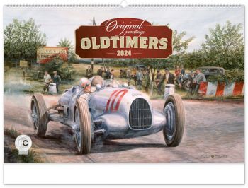 Nástenný kalendár Oldtimers – Václav Zapadlík 2024, 64 × 42 cm