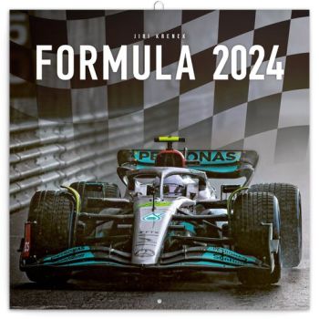 Poznámkový kalendár Formula – Jiří Křenek 2024, 30 × 30 cm