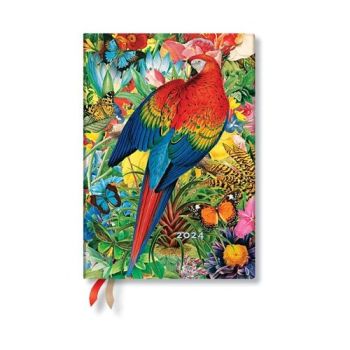 Diár 2024 Tropical Garden Midi VERSO Paperblanks