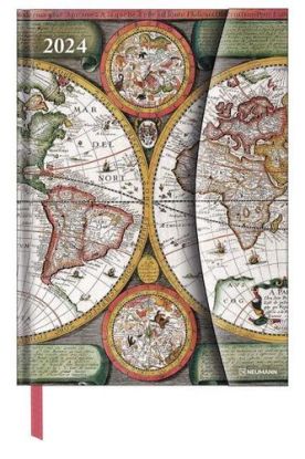 Diár Neumann 2024 Antique Maps veľký