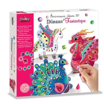 3D zvieratká Diamantová mozaika Fantázia 5+