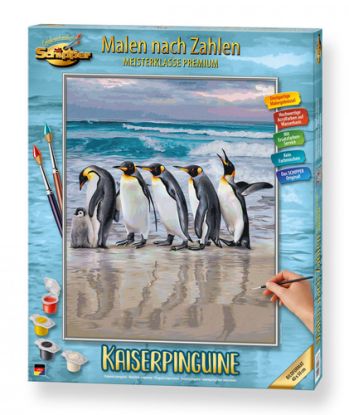 Maľovanie podľa čísel Tučniaky cisárske (40x50 cm) Schipper