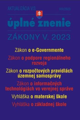 Aktualizácia V/3 2023 - štátna služba, informačné technológie verejnej správy