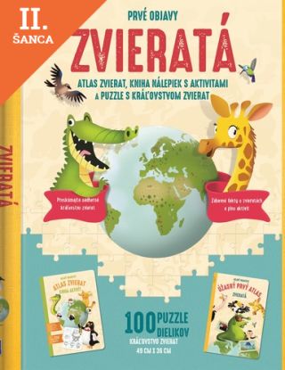 Lacná kniha Mladý objaviteľ: Úžasný prvý atlas zvierat