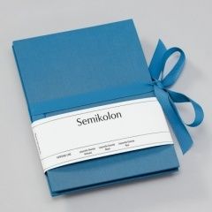 Leporelo Semikolon Grande azzurro