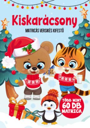Kiskarácsony - Matricás versikés kifestő - Több mint 60 db matrica