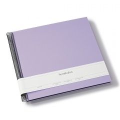Fotoalbum Semikolon Spiral Economy Large black lilac silk