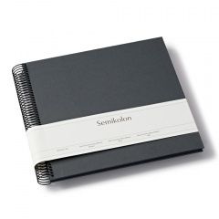 Fotoalbum Semikolon Spiral Economy Medium black lava stone