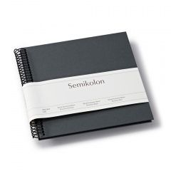Fotoalbum Semikolon Spiral Piccolino black lava stone