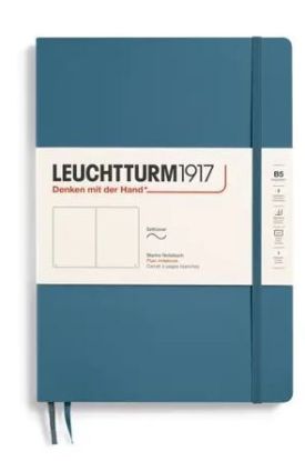 Zápisník LEUCHTTURM1917 Softcover Composition (B5) Stone Blue, 123 p., čistý