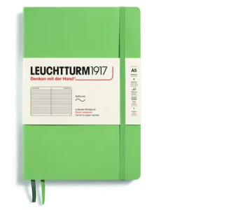 Zápisník LEUCHTTURM1917 Softcover Medium (A5) Sage, 123 p., riadkovaný