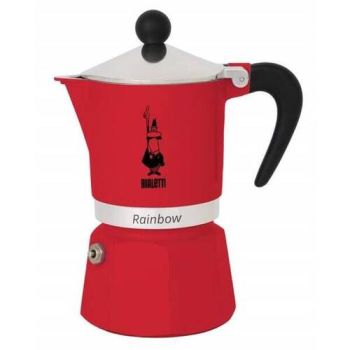 Bialetti kávovar Moka Rainbow červený KS