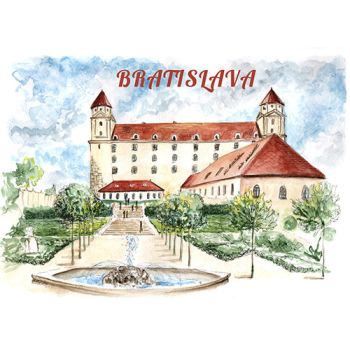Magnetka Bratislavský hrad záhrada