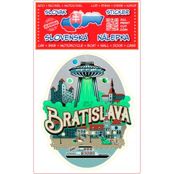 Nálepka Bratislava UFO