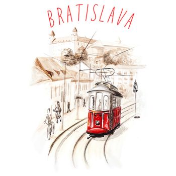 Pohľadnica Bratislava Električka