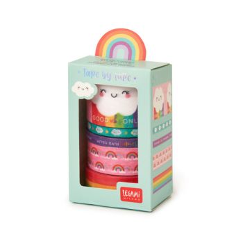 Legami Set 5 papierových lepiacich pások Rainbow