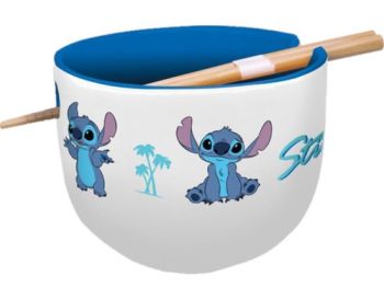 Stitch darčekový set ramen miska + paličky