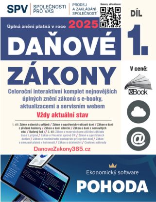 Daňové zákony 2025 (Díl 1.)